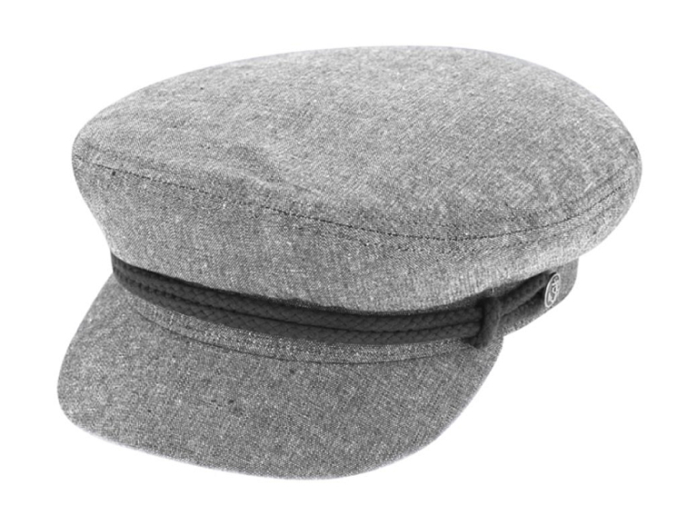 Námořnická kapitánka - Riders Cap Cotton - šedá bavlněná