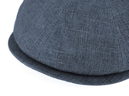 Lněná modrá bekovka 8-panel od Fiebig - Hatteras