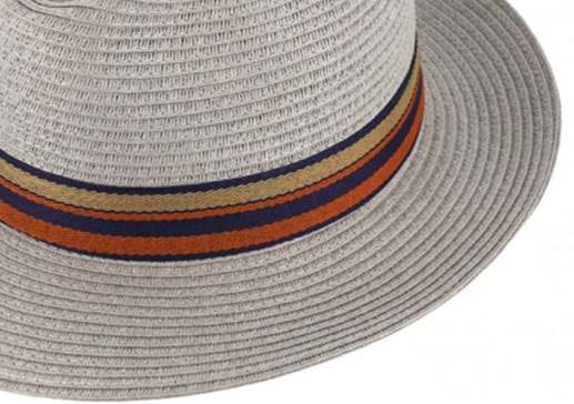 Letní crushable šedý fedora klobouk od Fiebig - Traveller Toyo