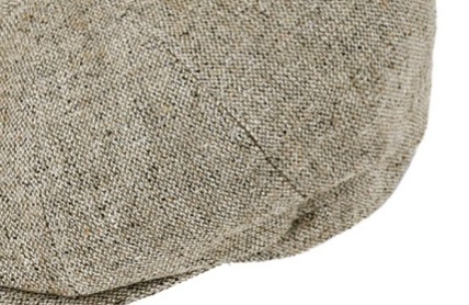 Luxusní hedvábní 8-dílna pánská letní bekovka -UV protection - Fiebig since 1903 - běžová