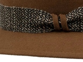 Dámský zimní plstěný nemačkavý hnědý klobouk - Jule