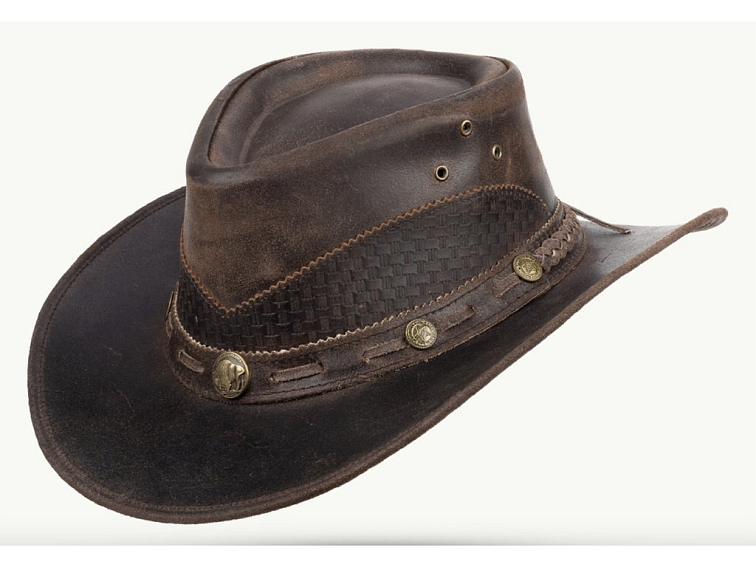 Australský klobouk kožený - LYNDON