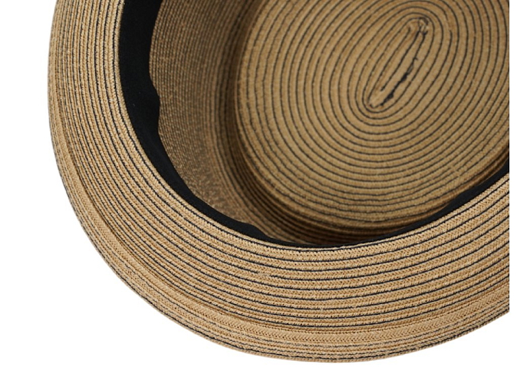 Letní porkpie klobouk s modrou stuhou od Mayser - Gareth Mayser