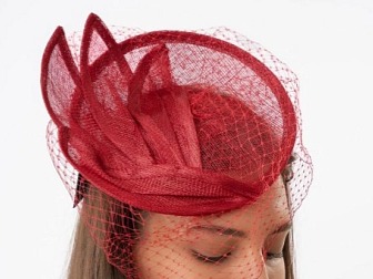 Fascinátor - červený