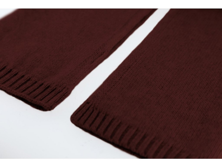 Bordó vlněná šála od Fiebig