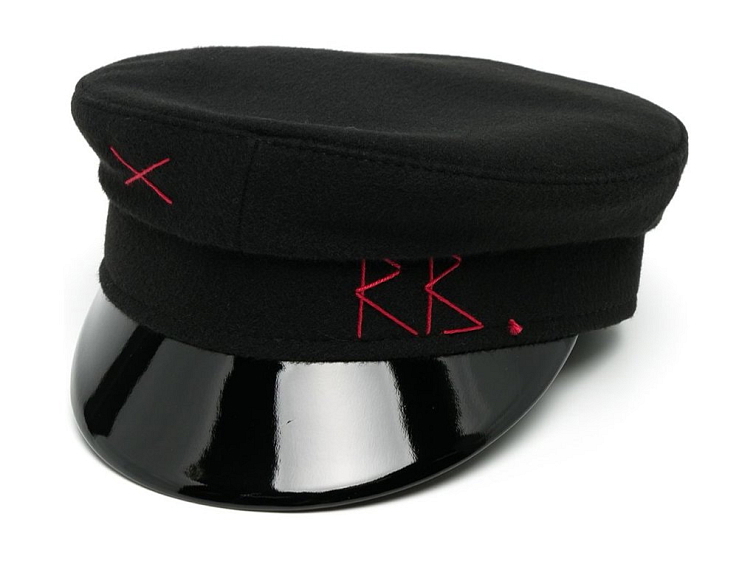 Kapitánka Ruslan Baginskiy - Ruslan Baginskiy Black Wool Baker Boy Cap