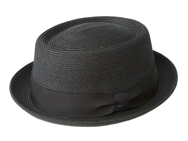 Letní černý porkpie klobouk od Bailey - Waits