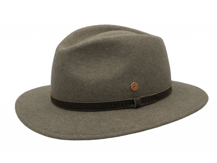 Cestovní nemačkavý voděodolný béžový klobouk Mayser - Mathis Mayser Nutria