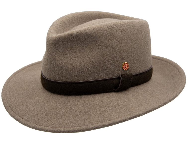 Cestovní nemačkavý voděodolný béžový klobouk Mayser - Doren