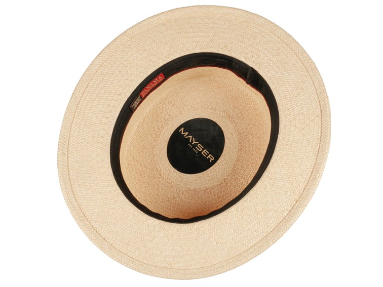 Letní slaměný boater klobouk - panamský klobouk - Gondolo Panama Mayser