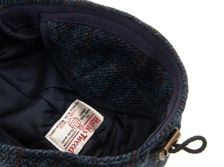 Zimní vlněná kšiltovka (ušní klapky) - Harris Tweed Overcheck James