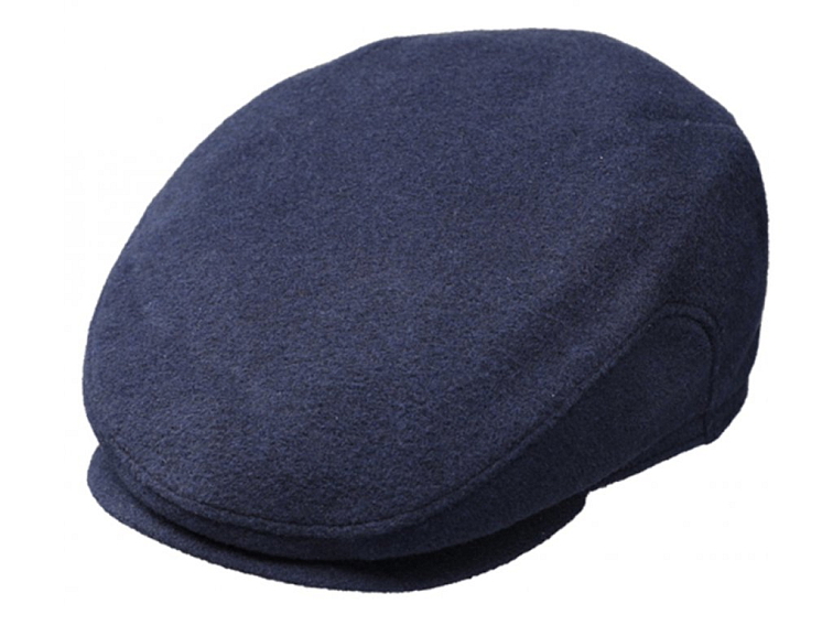 Zimní modrá vlněná bekovka driver cap od Fiebig (ušní klapky)