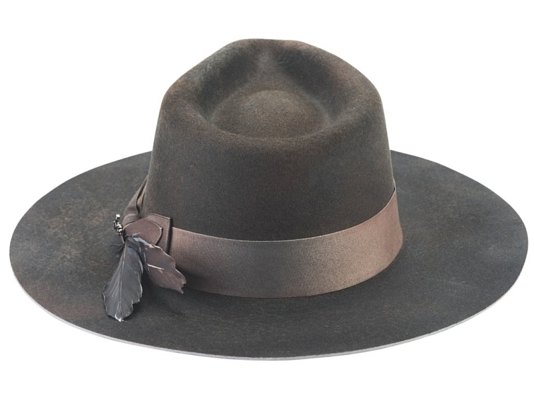 Pánský vlněný klobouk UPSTATE – vintage styl, ručně zdobený