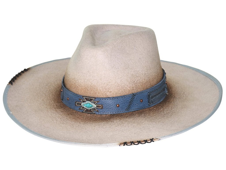 Messed Up – americký klobouk z prémiové vlny, Silverbelly