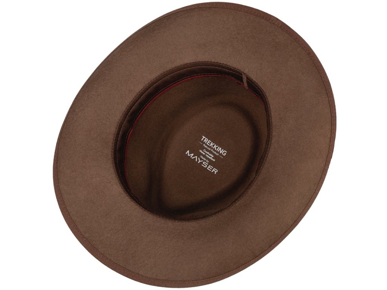 Cestovní nemačkavý voděodolný béžový klobouk Mayser - Cowboy Hat