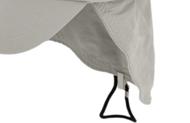Kšiltovka šedá s ochrannou plachetku na krk - Baseball Cap Fiebig