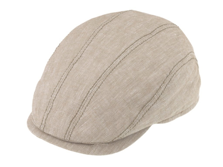 Pánská letní béžová bekovka od Fiebig - bavlna a len