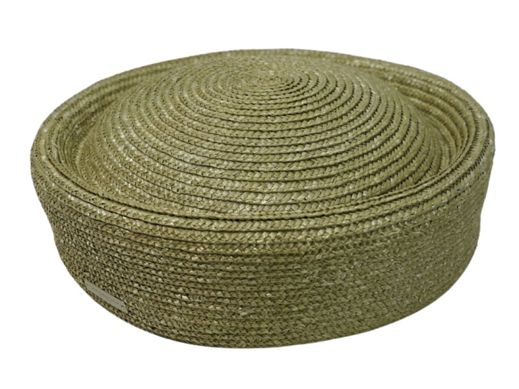 Dámský slaměný klobouček Seeberger - slaměná lodička zelená