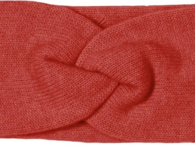 Dámská červená kašmírová zimní čelenka - Fiebig