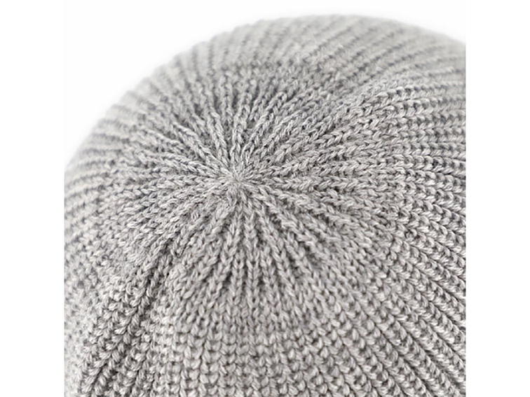 Šedá unisex čepice Fiebig - 100 % vlna Merino - docker