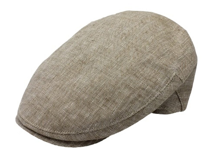 Pánská lněná letní bekovka - Fiebig since 1903 - béžová