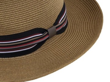 Letní Fedora klobouk - Fiebig Cognac