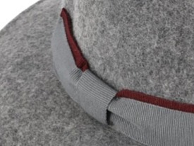 Dámský šedý zimní plstěný klobouk od Fiebig - Lara