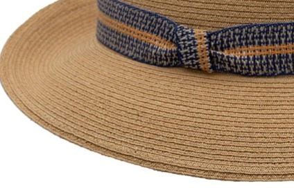 Luxusní dámský nemačkavý béžový klobouk Fedora - ručně šitý, UV faktor 80 - Mayser Simone