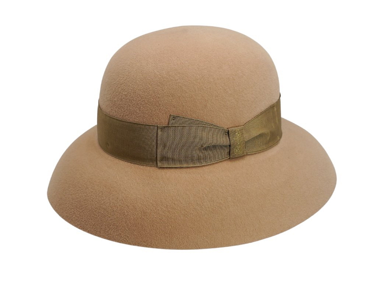 Luxusní dámský béžový klobouk AUDREY - Borsalino