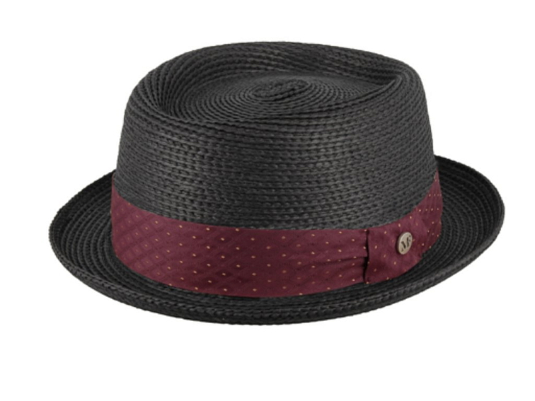 Letní černý porkpie klobouk od Fléchet