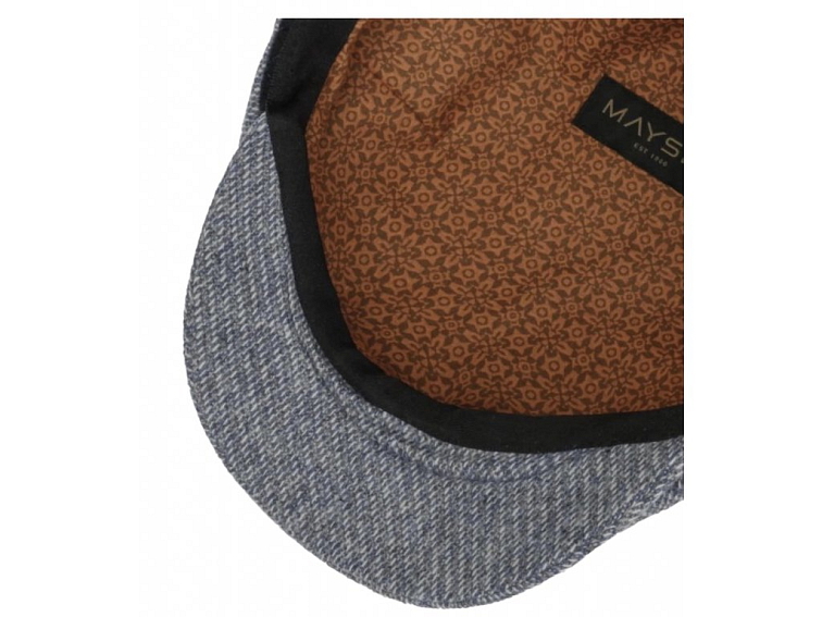 Pánská modrá zimní vlněná bekovka - Mayser Seven (merino)