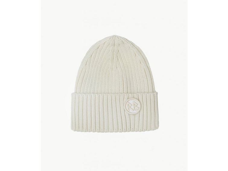 Vlněná béžová čepice Ruslan Baginskiy - Monogram-embellished Beanie