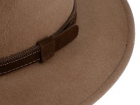 Kašmírový béžový cestovní klobouk Fiebig