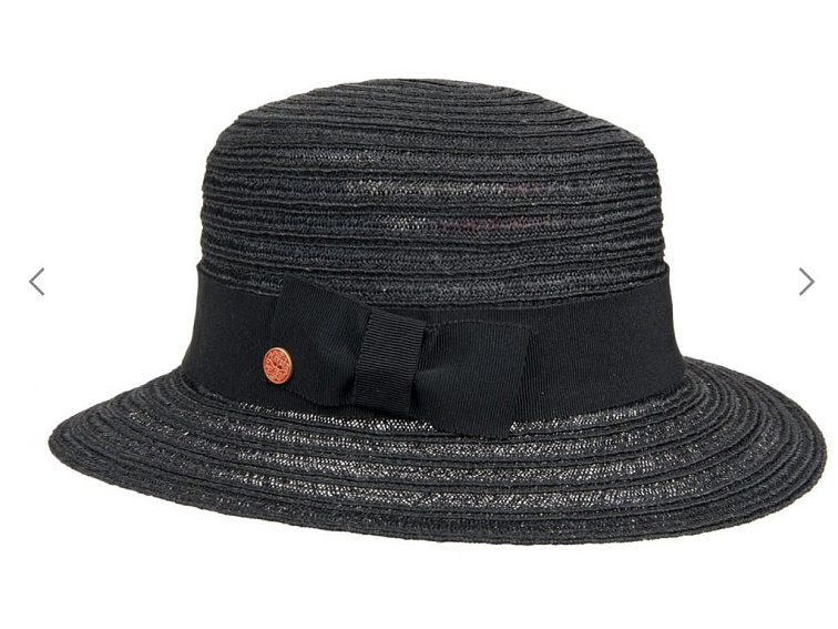 Dámský černý klobouk Jule - Cloche Mayser