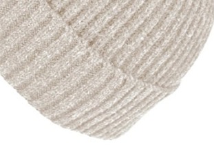 Unisex béžová čepice Fiebig s kašmírem