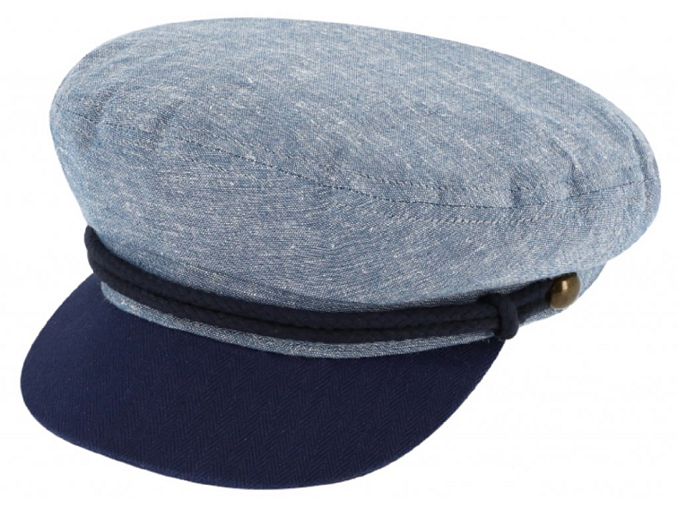 Námořnická kapitánka - Riders Cap Cotton - modrá bavlněná