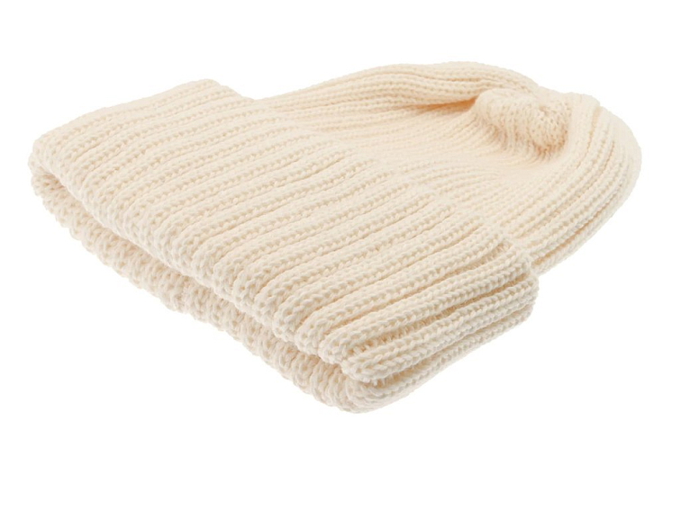 Bílá unisex čepice CTH Ericson - 100 % vlna - Nelson Wool Knit