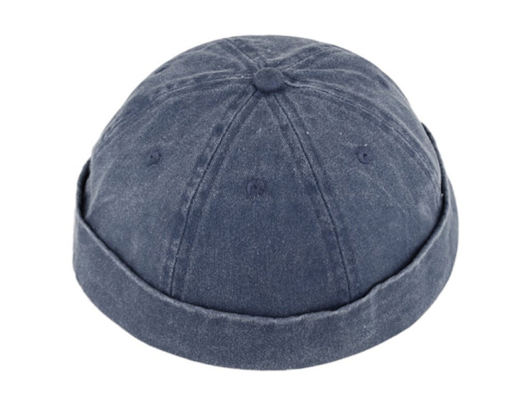 Bavlněná sepraná modrá čepice - Docker - Fiebig