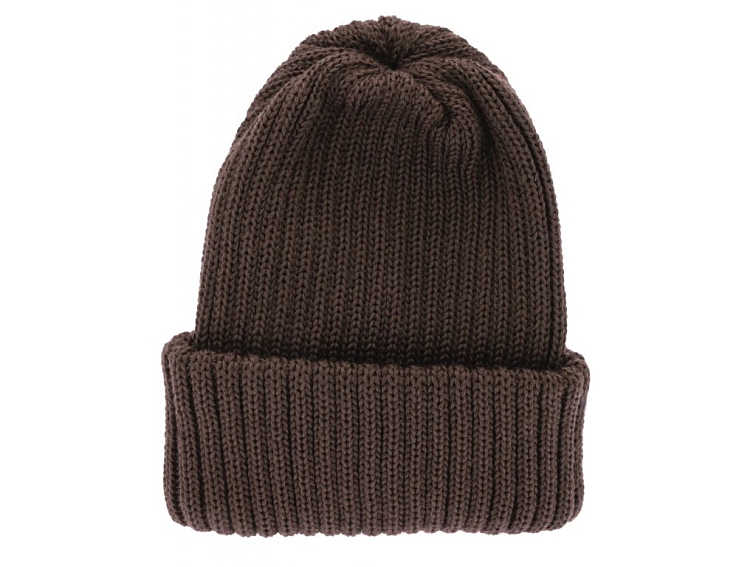 Hnědá unisex čepice CTH Ericson - 100 % vlna - Nelson Wool Knit
