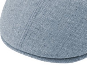 Luxusní pánská letní bekovka - Fiebig since 1903 - 100% Hedvábí šedomodrá