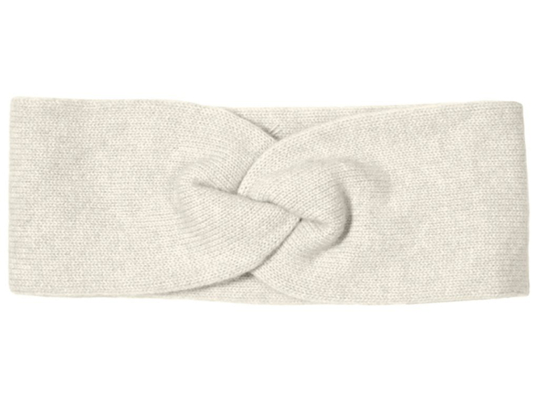 Dámská béžová kašmírová zimní čelenka - Fiebig