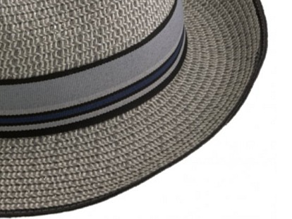 Letní šedý fedora klobouk od Fiebig - Traveller Melange