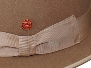 Béžový klobouk Fedora Bogart - Mayser Mio