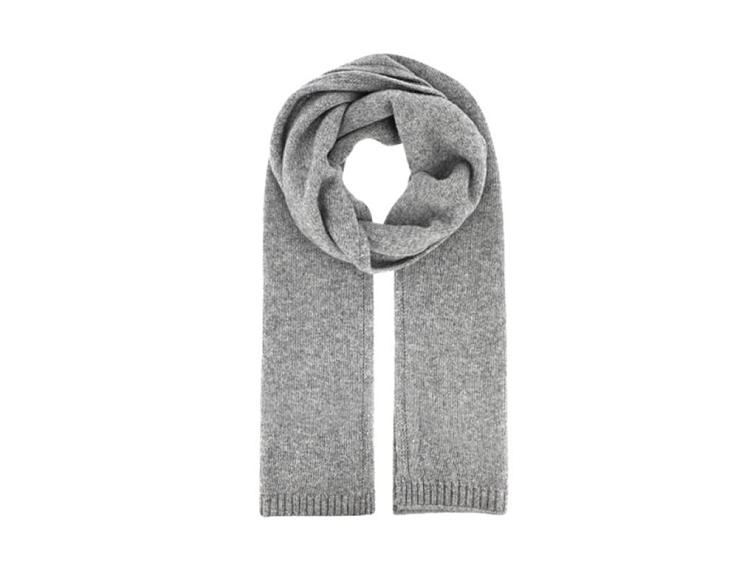 Šedá kašmírová šála Fiebig