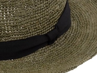 Fedora Raffia - slaměný olivový klobouk - Bestseller