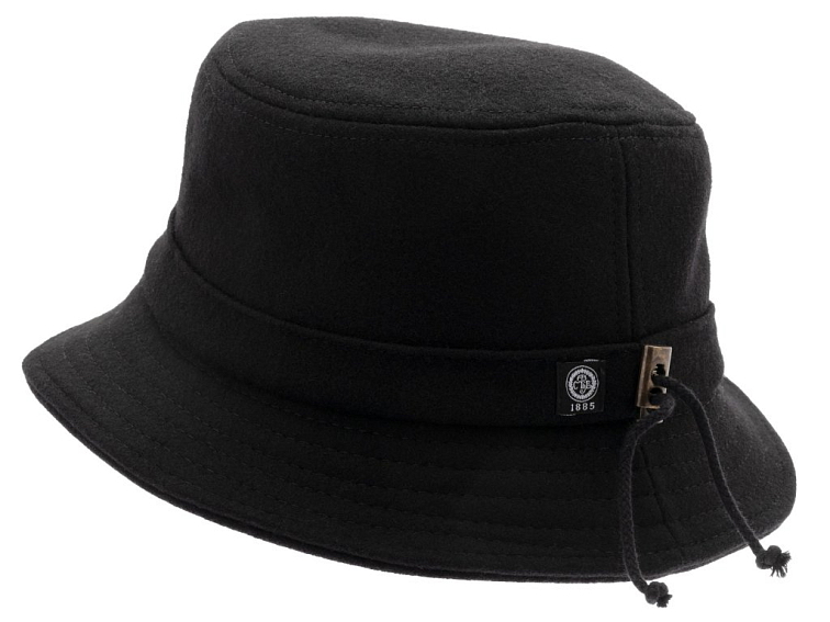 Zimní vlněný anglický klobouk (ušní klapky) - Menton Black Ian