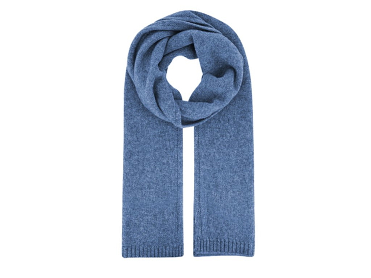 Modrá kašmírová šála Fiebig