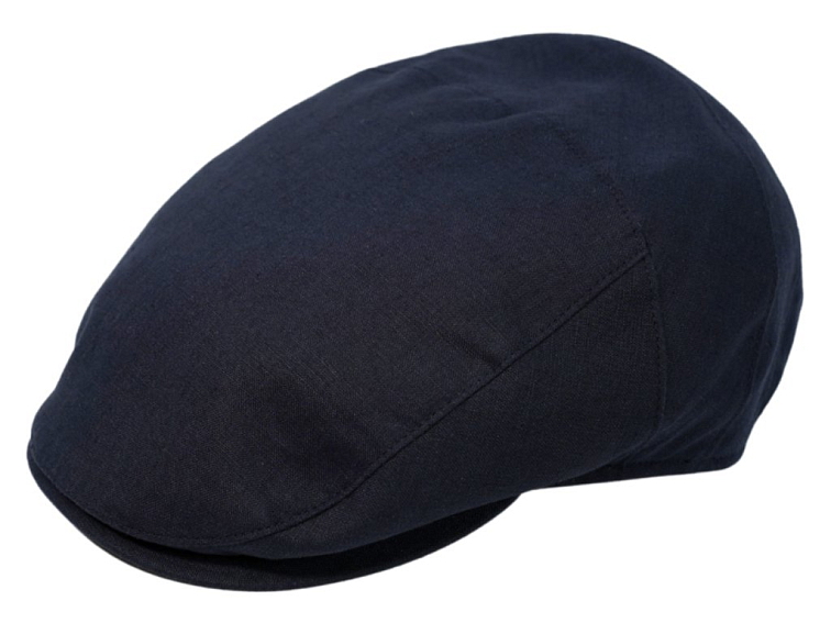 Pánská letní modrá lněná bekovka - Borsalino - Vincenzo