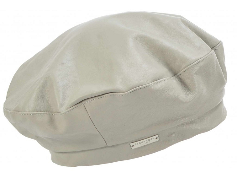 Kožený šedý baret - Basque Leather