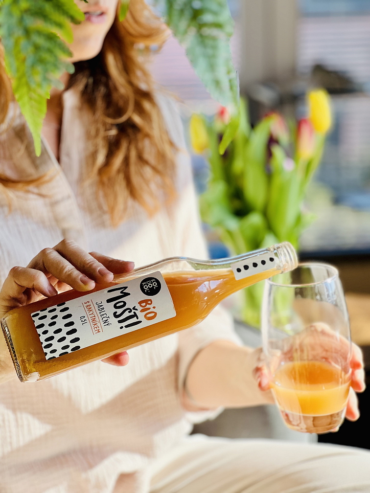 Jablečný mošt s rakytníkem bio 0,5l